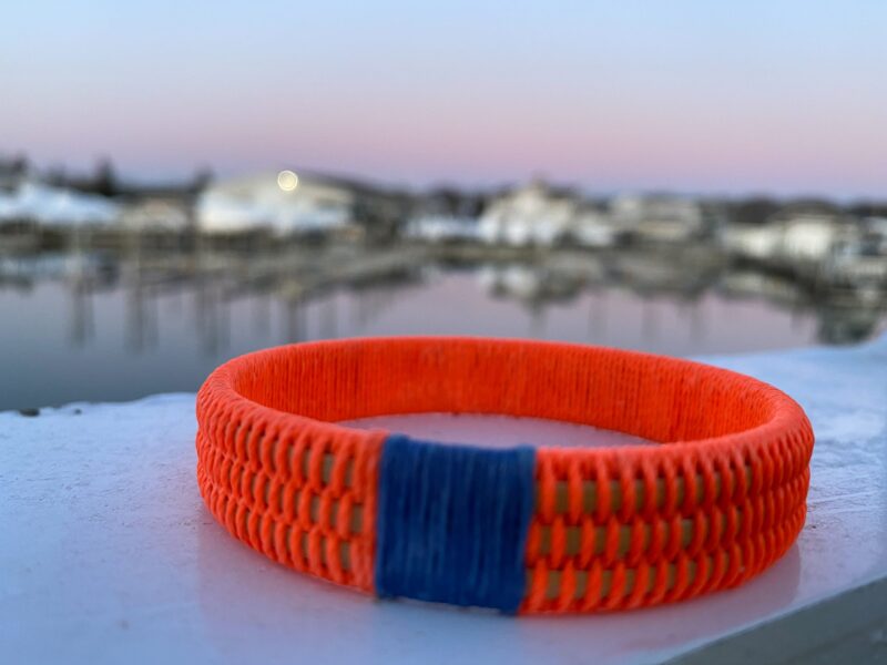 Safety Orange + Atlantic Blue Bangle - Image 2