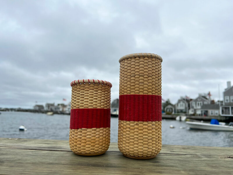 Sankaty Red - Slim 12oz - Nantucket Woven Koozie - Image 2